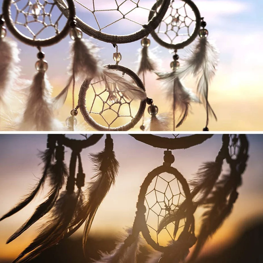 Кольца в виде венка 12 шт./упаковка 6 размеров деревянные бамбуковые Цветочные