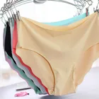 Бесшовное нижнее белье из ледяного шелка Женское удобное и интимное модное женское нижнее белье с заниженной талией женское нижнее белье