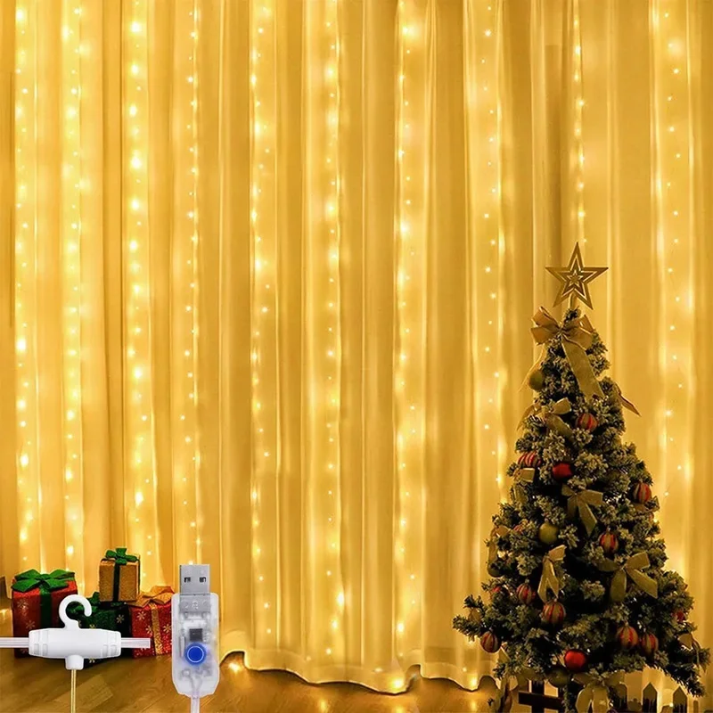 Праздничные светодиодные гирлянды сказочная гирлянда рождественские подвесные