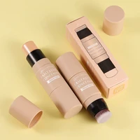 stick quick fix highlighter stick double head with brush contour neutral makeup smoother moisturizing concealer