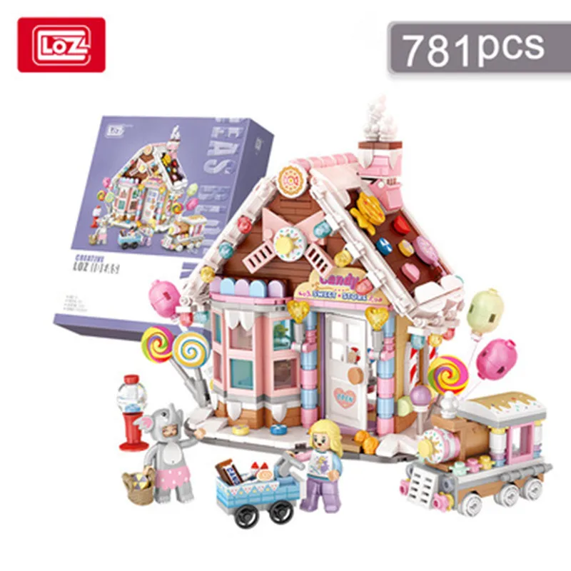 

Loz 1224 Architecture Merry Christmas House Tree Deer 3d Mini Blocks Bricks Building Toy For Children Gift