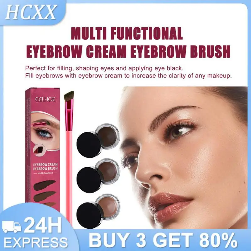 

Multifunctional Eyebrow Brush Set Portable Eyebrow Brush Eyebrowcream Oblique Angle Wild Eyebrow Eye Shadow Contour Makeup Brush