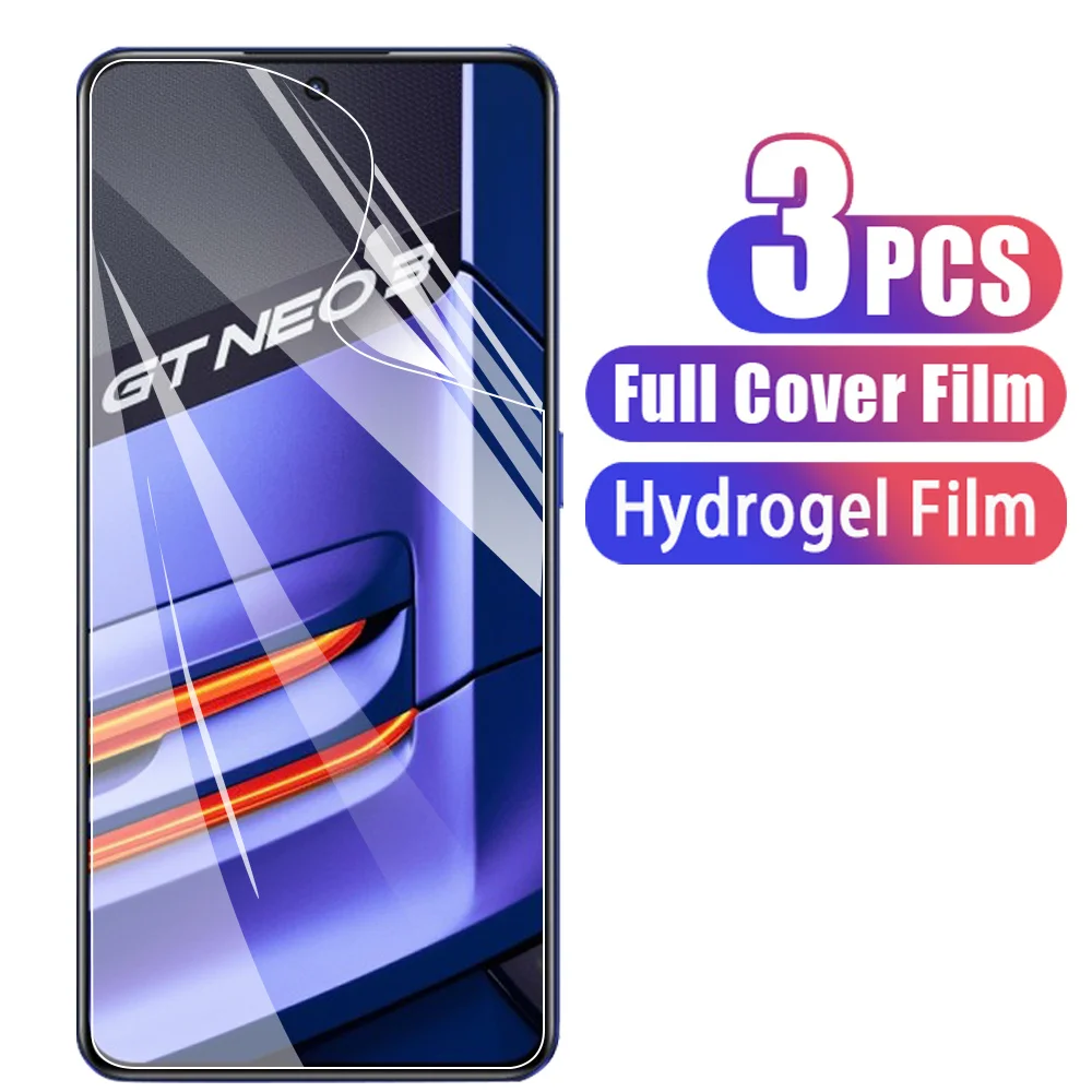 

гибкое стекло Realme GT Neo 3 Hydrogel Film For Realme GT Neo3 Full Cover Not Glass Realme GT Neo 5G Screen Protectors