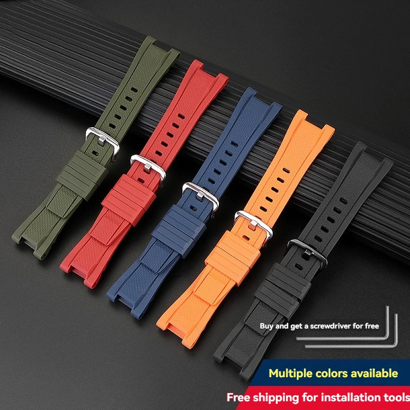 Фото Для часов Casio GST-B100D/S100G/S300/S310/410/W100 gst-210 Водонепроницаемый спортивный силиконовый ремешок для часов из смолы для мужчин №2