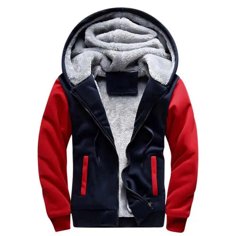 

2022 Men Fleece Hoodies Sweatshirt Sportswear Hoody Thick Warm Wool Liner Hoodie Male Sudaderas Hombre Sudadera Outwear Coat 5Xl