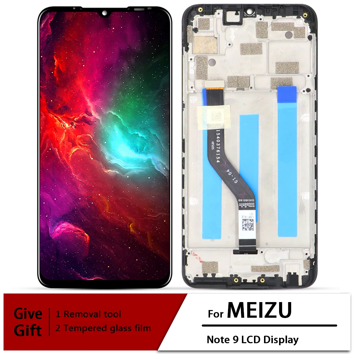 ЖК-дисплей для Meizu Note 9 с сенсорным экраном и дигитайзером в сборе для 5,5-дюймового Meizu Note 9 M923H M923Q M923C с заменой рамки