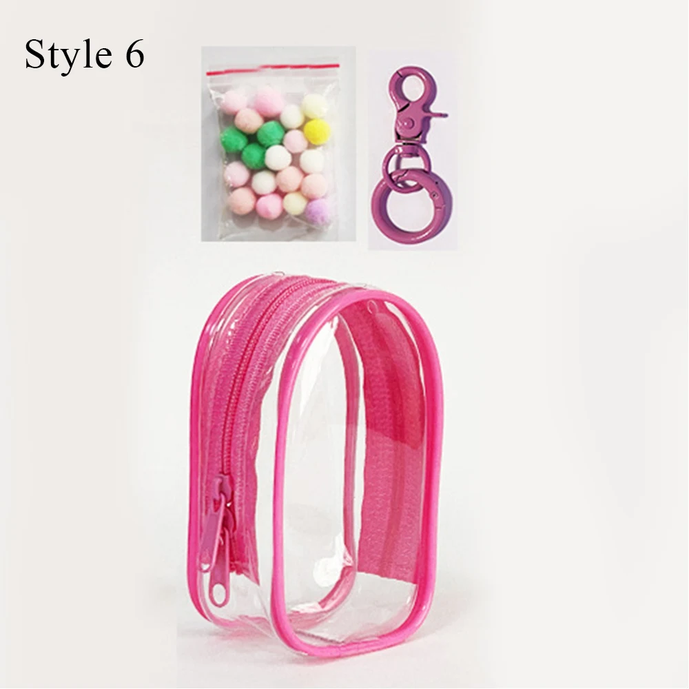 

Органайзер для ювелирных изделий, прозрачная коробка для хранения, милая коробка для хранения брелоков, сумка для ключей, утолщенная милая сумка для кукол, демонстрационная организация