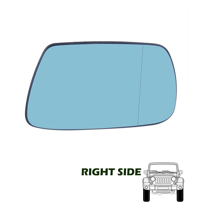 

Подходит для Jeep Grand Cherokee 2005-2019, боковое зеркало заднего вида с подогревом, стекло, противотуманное дверное зеркало с плоским крылом, линза, автомобильные аксессуары