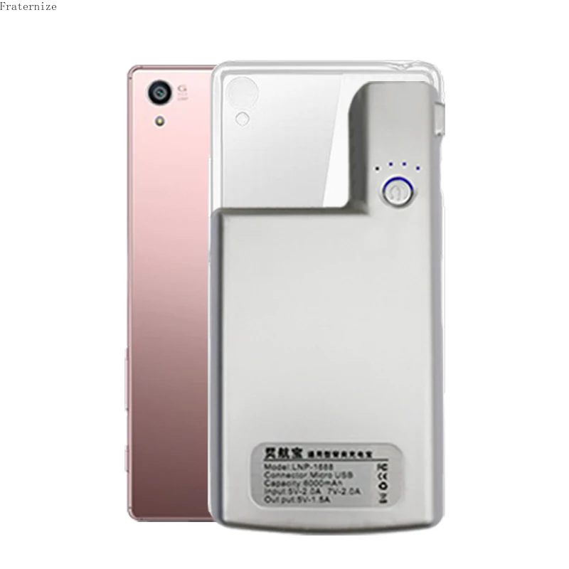 Z5 внешний аккумулятор зарядное устройство чехлы для Sony Xperia премиум портативный