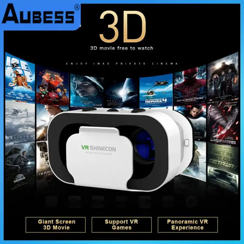 

205 Grams Vr Shinecon G06e Elastic Band Design Vr Glasses Suction Type Switch Design Adjustable Pupil Distance Abs Black White