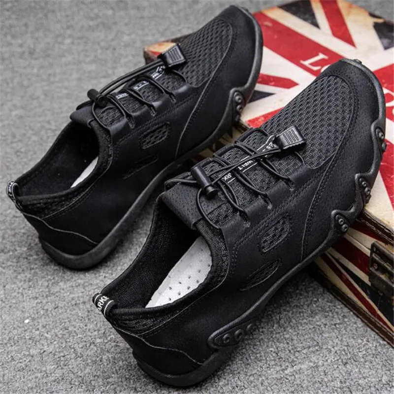 

2022 summer new men's shoes sports comfortable mesh breathable running shoes casual shoes men's thick-soled sneakers loafers