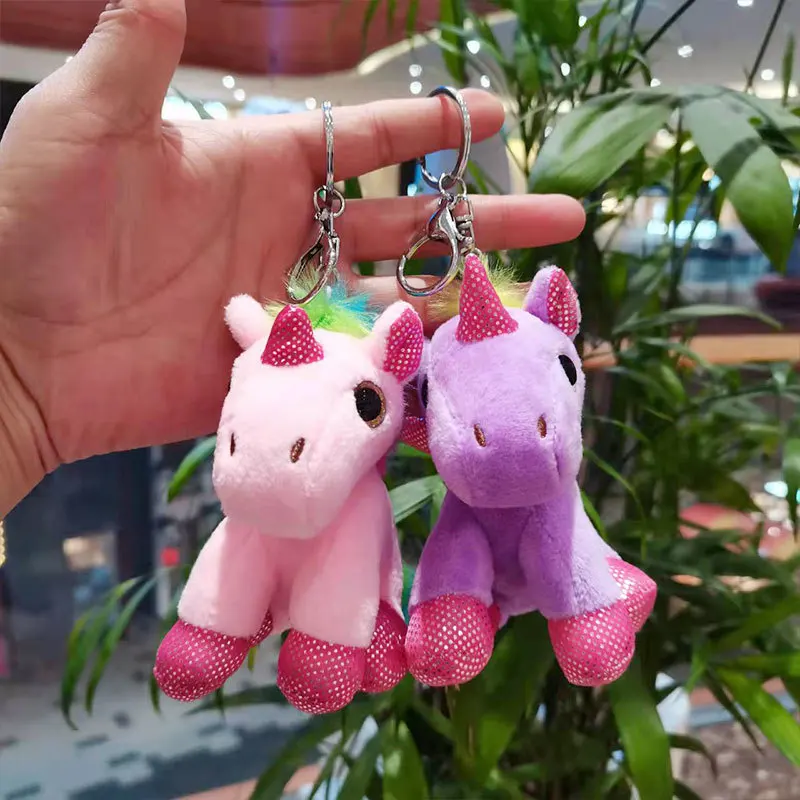 

1 pcs Creative Unicorn Keychain Pendant Cartoon Doll Doll Schoolbag Pendant Cute Doll Plush Toys for Children's Gifts