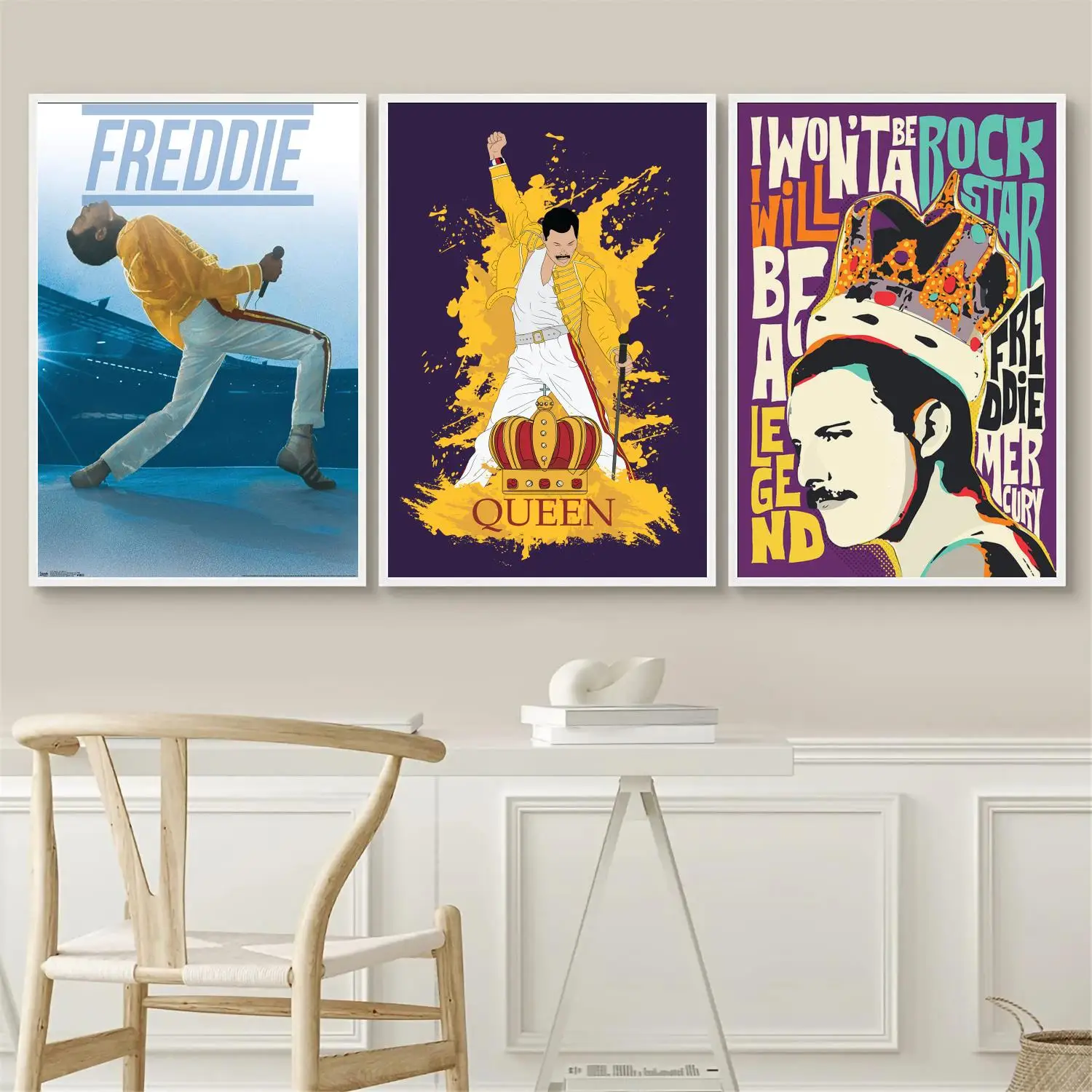 

Freddie Mercury Poster Wall Art 24x36 Canvas Posters Decoration Art Poster Personalized Gift Modern Family bedroom Painting