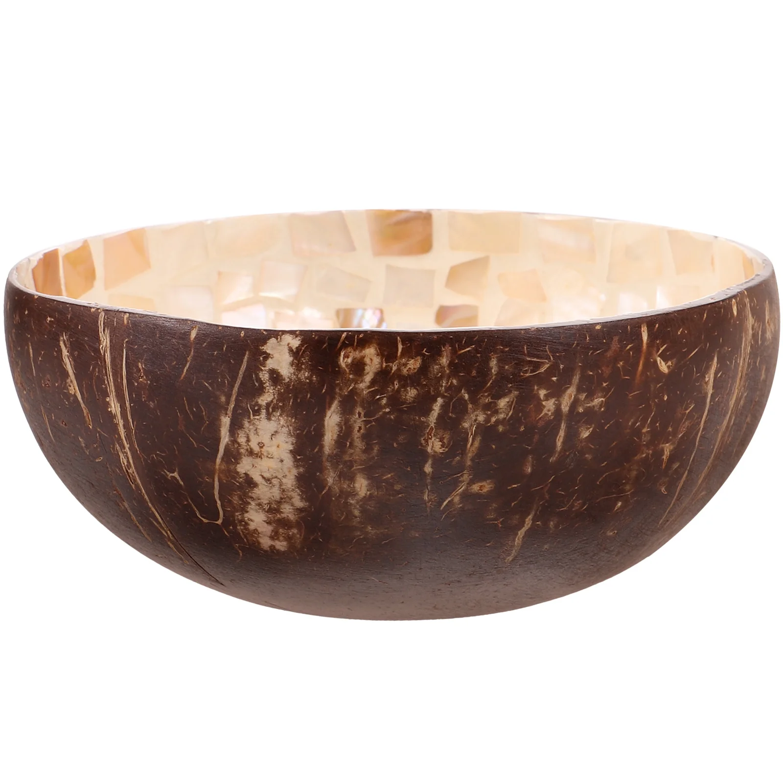 

Multi-function Coconuts Shell Bowl Desktop Storage Bowl Natural Style Coconuts Shell Container