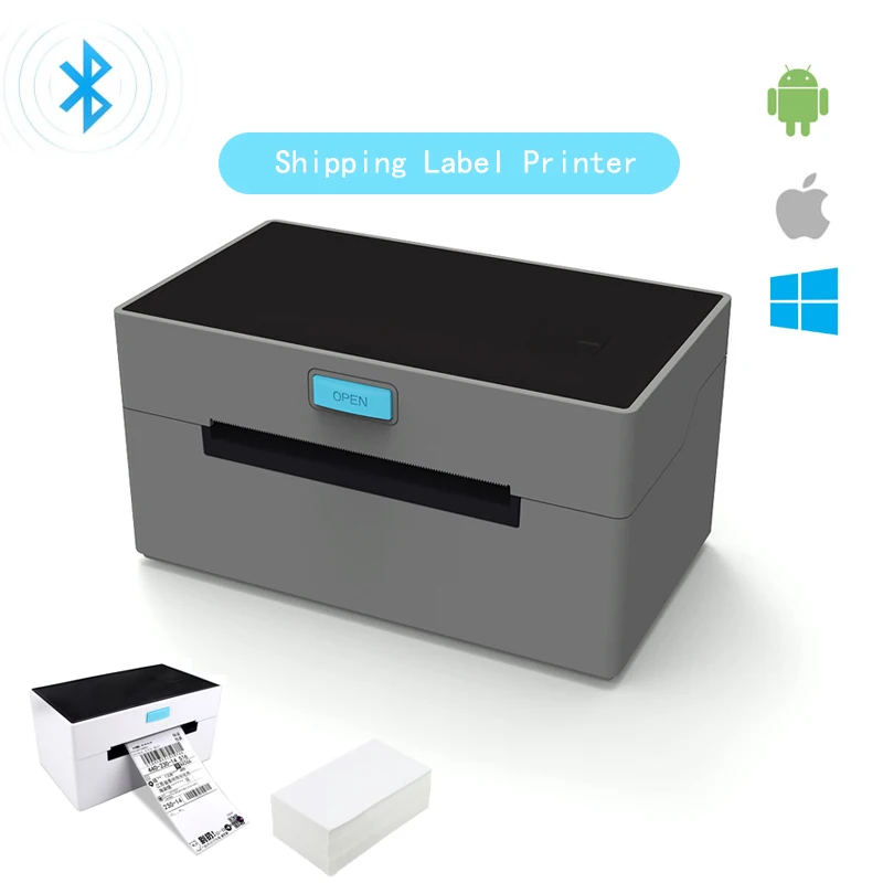 Bluetooth-принтер для этикеток 4x6 термопринтер штрих-кодов мобильных телефонов Android IOS