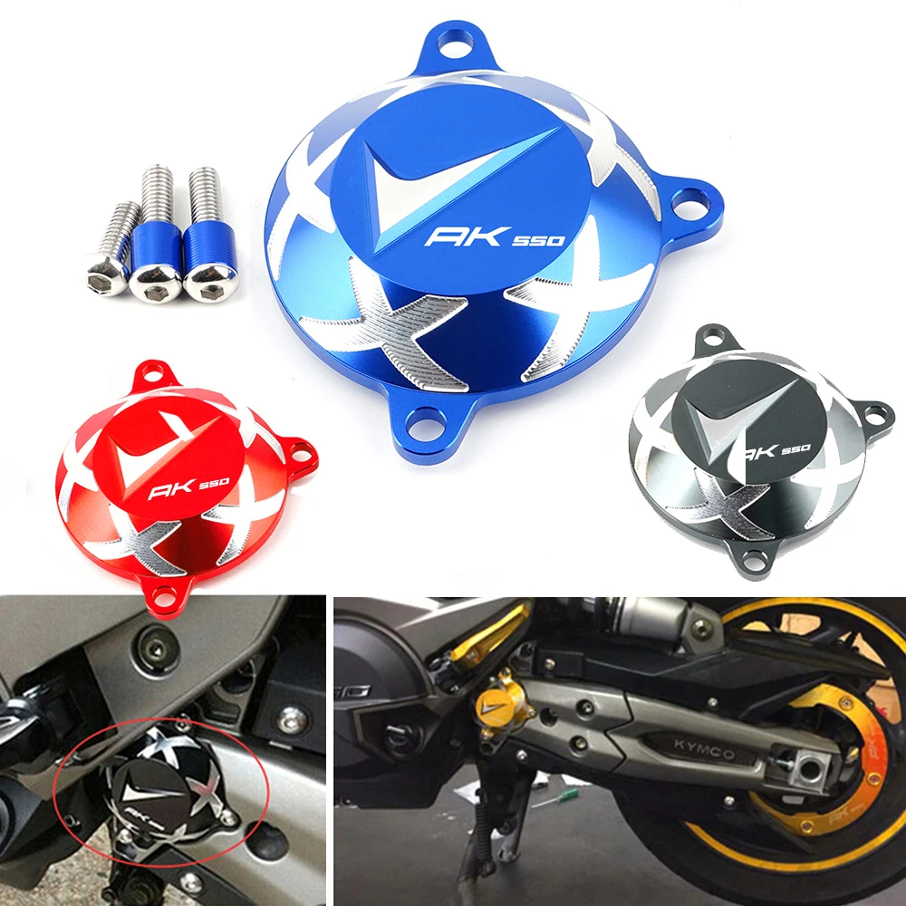 

For KYMCO AK550 AK 550 2017-2022 Motorcycle CNC Aluminum Accessories Front Frame Hole Cover Drive Engine Shaft Cover Cap