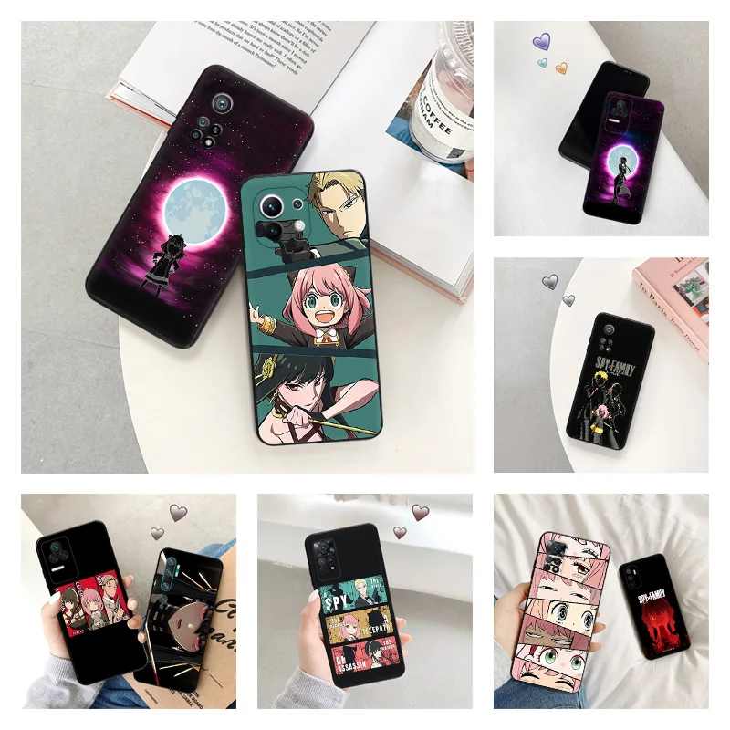 

Anti-Drop Soft Phone Case For Xiaomi Mi 11 Lite CC9e 11i Manga Spy × Family Redmi Note 11s 11e 11t 5G 11se K40 Pro Back Cover