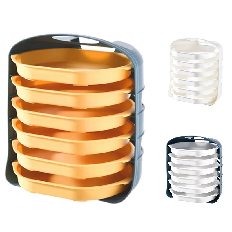 

Plastic Side Dish Rack Storage Tray Multi-Layer Drainable Barbecue Tray Wall-Mounted Household Kitchen Supplies