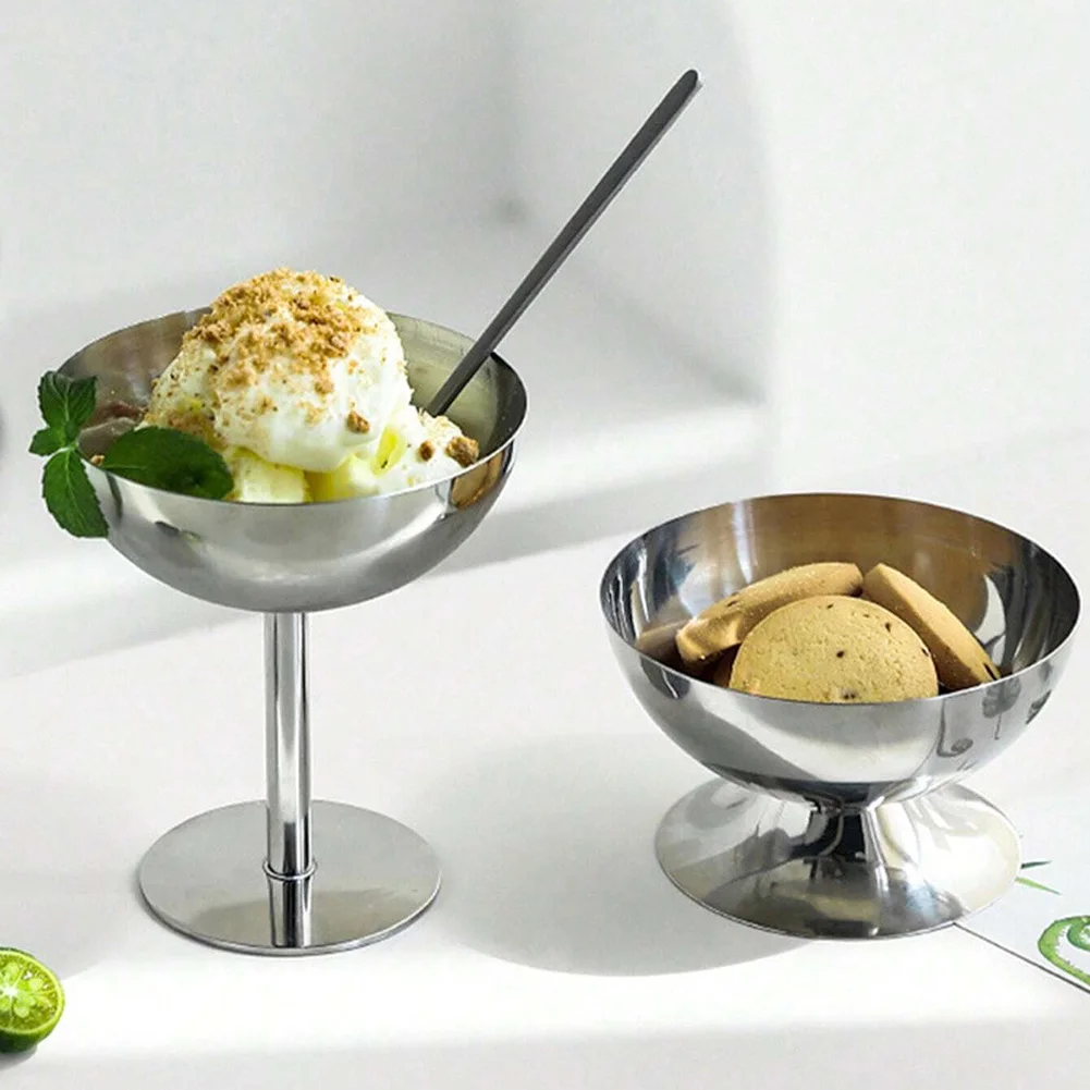 Чашка для мороженого из нержавеющей стали блюдо закусок кухонная миска