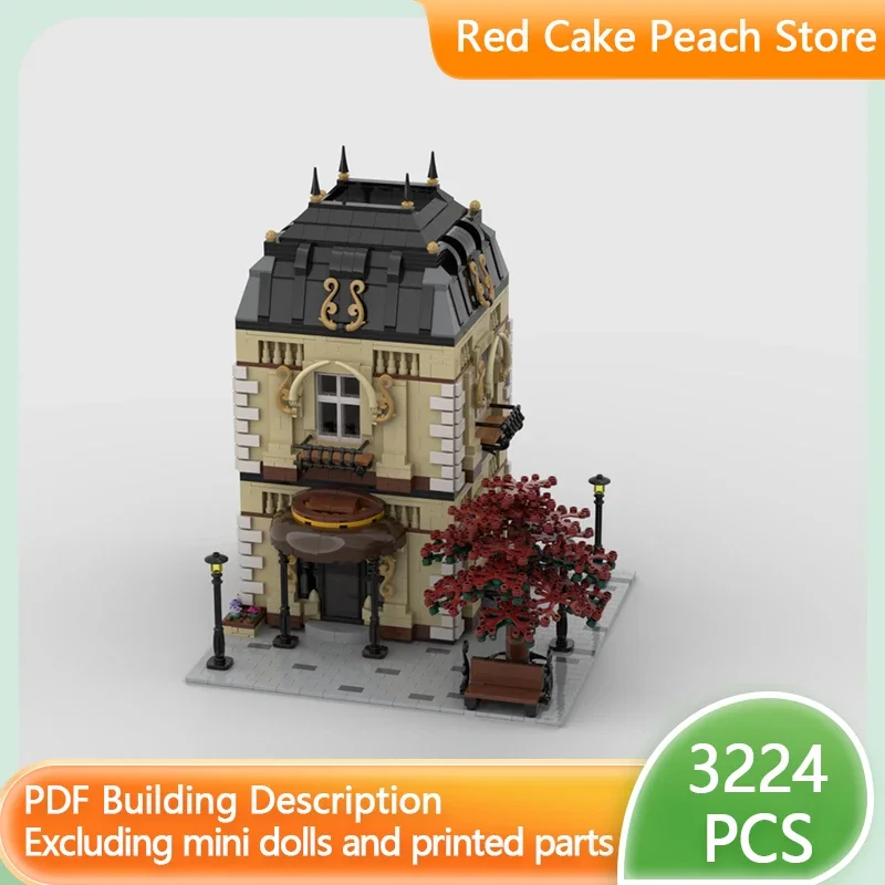 Модель City Street View MOC строительные кирпичи домашний роскошный дом модульные