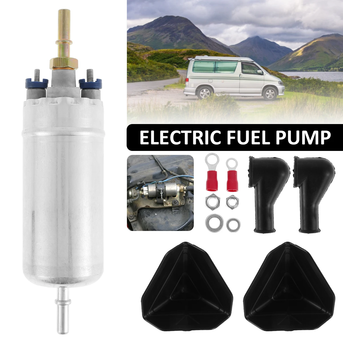 

12V Electric Fuel Pump High Flow Electric Diesel Pump Metal Fuel Transfer Pump Kit Auto Accessories for Iveco Daily MK III Palio