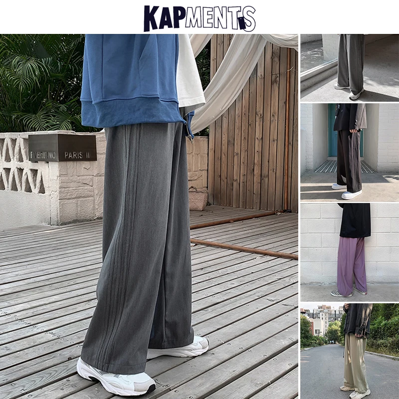 

KAPMENTS Y2k Streetwear Casual Baggy Sweatpants 2023 Vintage Harajuku Joggers Pants Black Korean Fashion Wid Leg Harem Pants