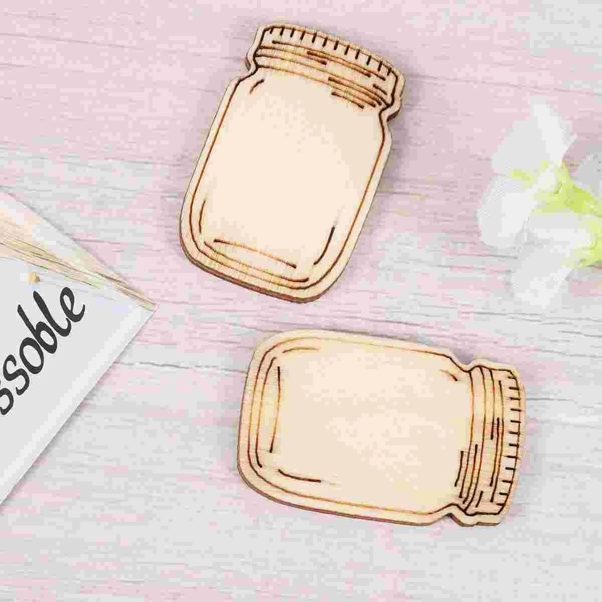 

Wooden Diy Slices Crafts Pieces Bottle Unfinished Cutouts Manual Embellishment Graffiti Painting Craft Woods Cartoon Chips Wood