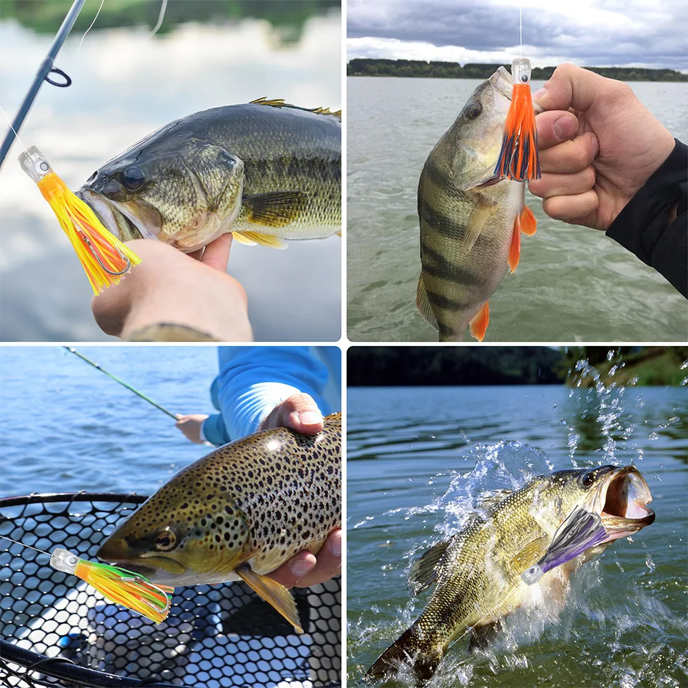 6 шт., приманки для прокалывания морской воды, юбка в виде кальмара, набор приманок для глубоководной рыбалки, набор приманок для морской рыбалки, автономные приманки для троллинга для тунца Marlin Wahoo (art.: 3920cfbedfa6a) - 3920cfbedfa6a
