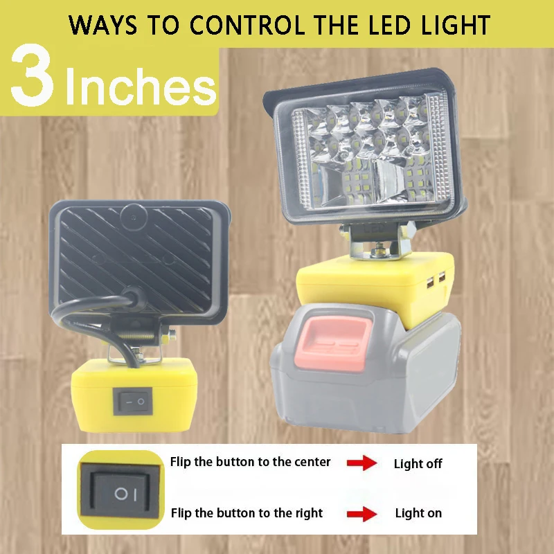 Автомобильные фонари фонарик Электрический фонарь для Dewalt DCB206 DCB609 18 в 20 60