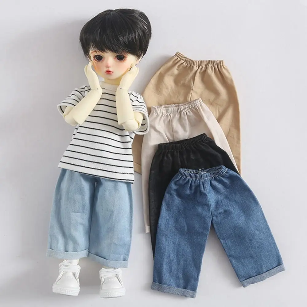 

30cm Diy Doll Clothes Doll Jeans Accessories Doll Causal Clothes 1/6 Doll's T-Shirt Doll Shorts Doll Long Pants