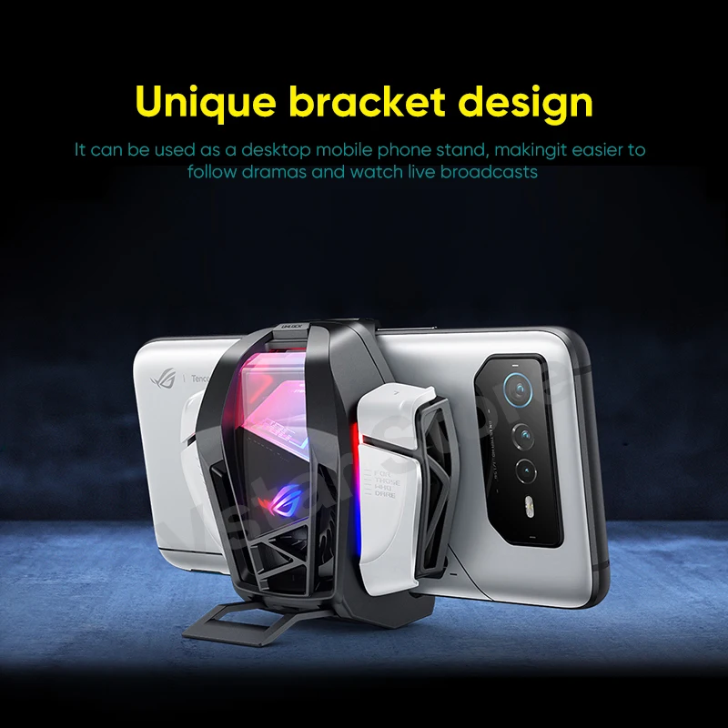 Tanie Oryginalny Aeroaktywny Cooler Dla Asus Telefon Rog 6 ROG Kunai 3 Gamepad Funcooler Uchwyt Wentylatora ROG6 Telefon Do Gier