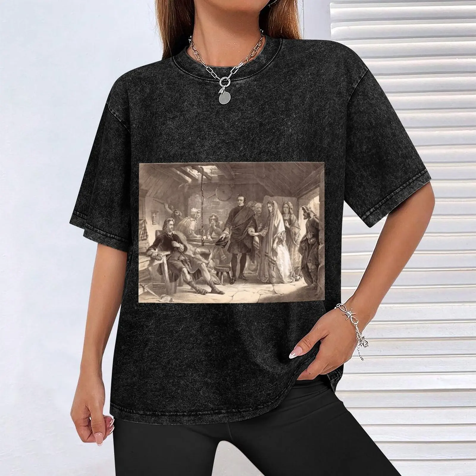 Футболка Bonny Prince Charlie Meeting Flora MacDonald 1746 рубашки с надписью новые подарки и футболки