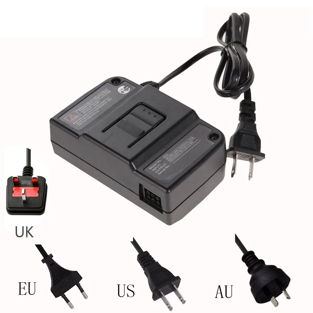 1PC For Nintendo N64 AC Adapter Charger EU US Plug Power Adapter Power Supply Cord Charging Charger Power Supply For N64