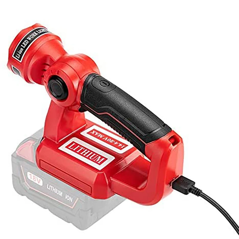 Для Milwaukeee M18 14 4 В-20 В литиевая батарея 3 Вт фонарик регулируемый портативный