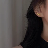 2022 new fashion u shaped ear clip simple exquisite personality retro line a two wear earrings womens jewelry party gift