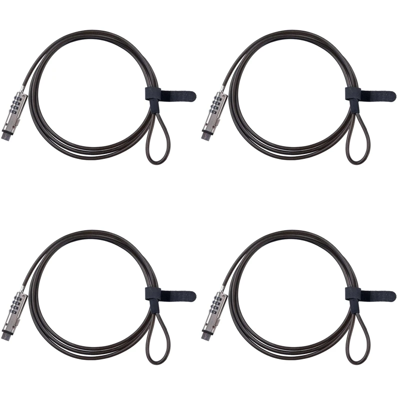 

4X 4 Digital Universal Lock USB Laptop Security Cable Lock For Computer