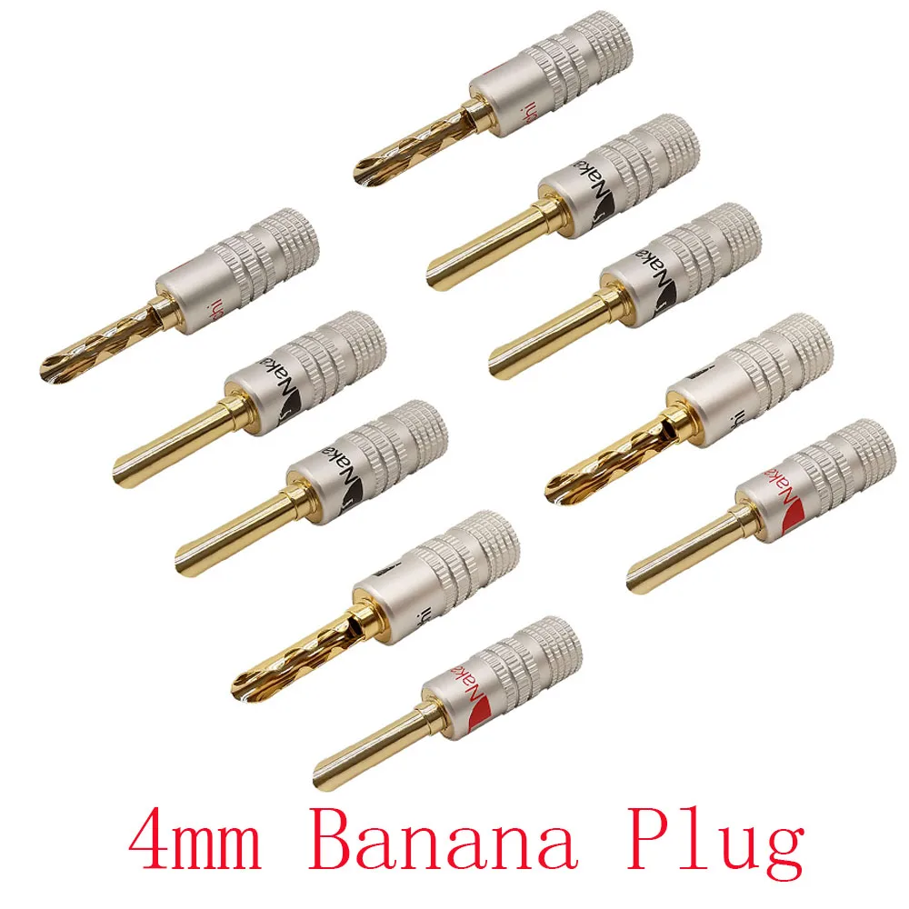 

5 пар, коннекторы для колонок с двумя винтами, 4 мм