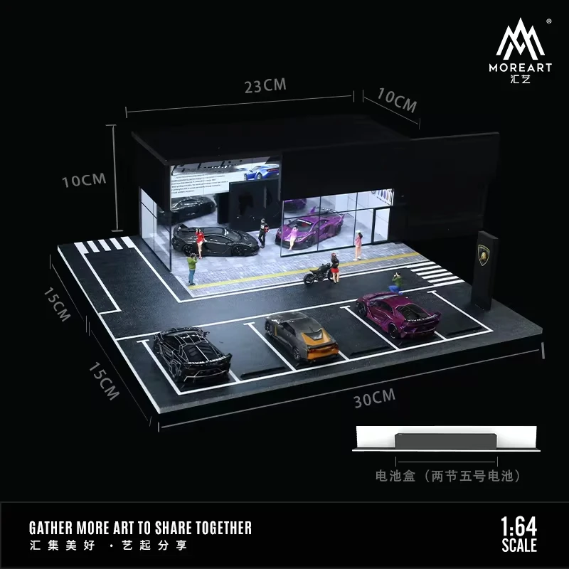 MoreArt/Time Micro 1:64 автомобильный выставочный зал осветительная сцена тематическая
