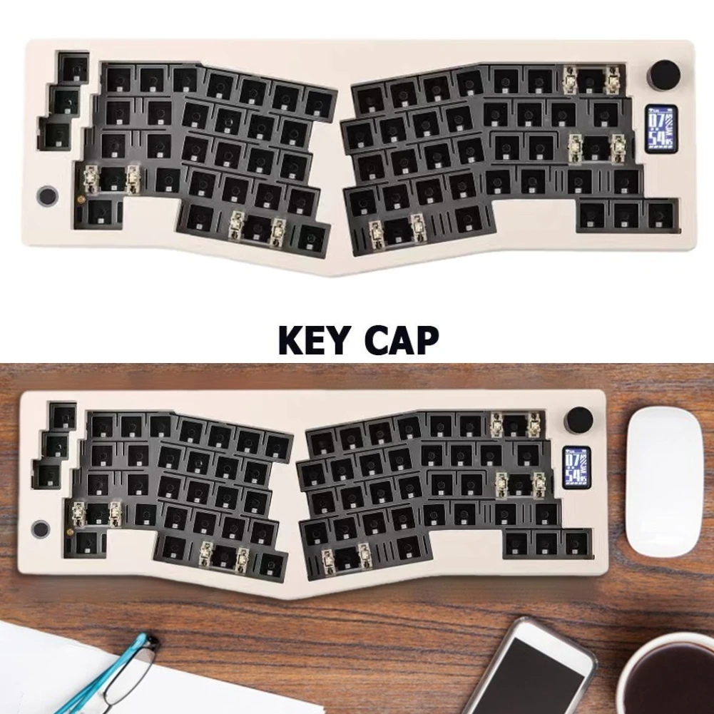 

ABM066 Cidoo Mechanical Keyboard Aluminum Kits Multifunctional Knob Hot Swap RGB Gaming Keyboard Gasket Pc Gamer Mac Office
