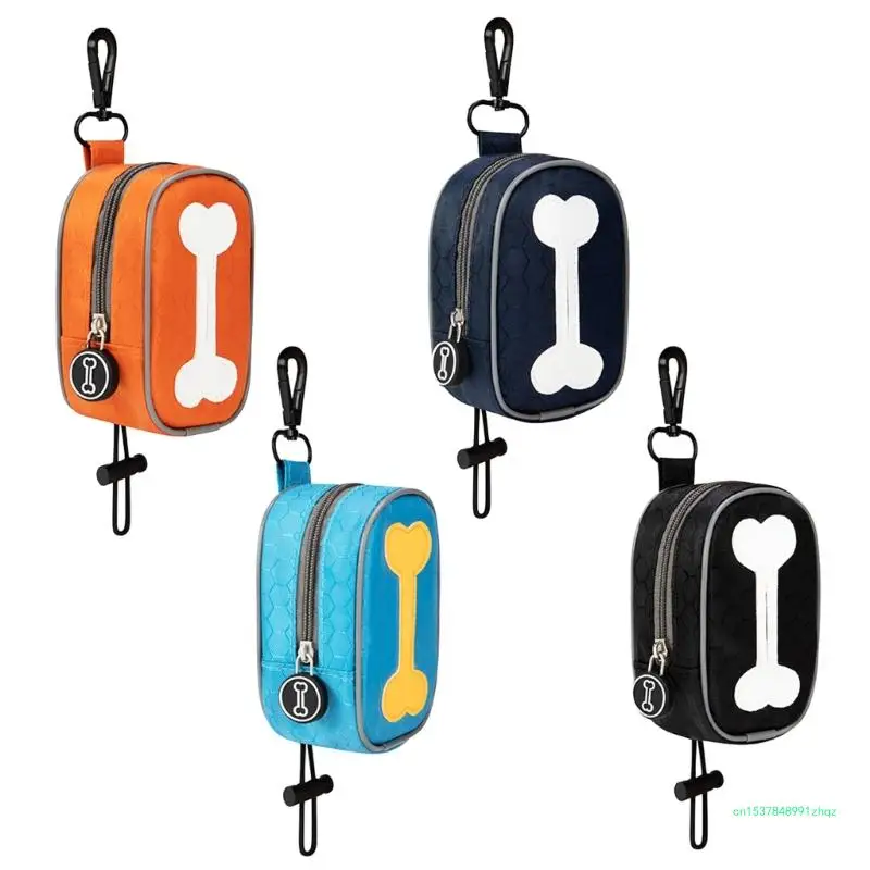 

Pet Waste Bag Holder Portable Poop Bag Fabric Dispenser Pet Walking Travel Gear