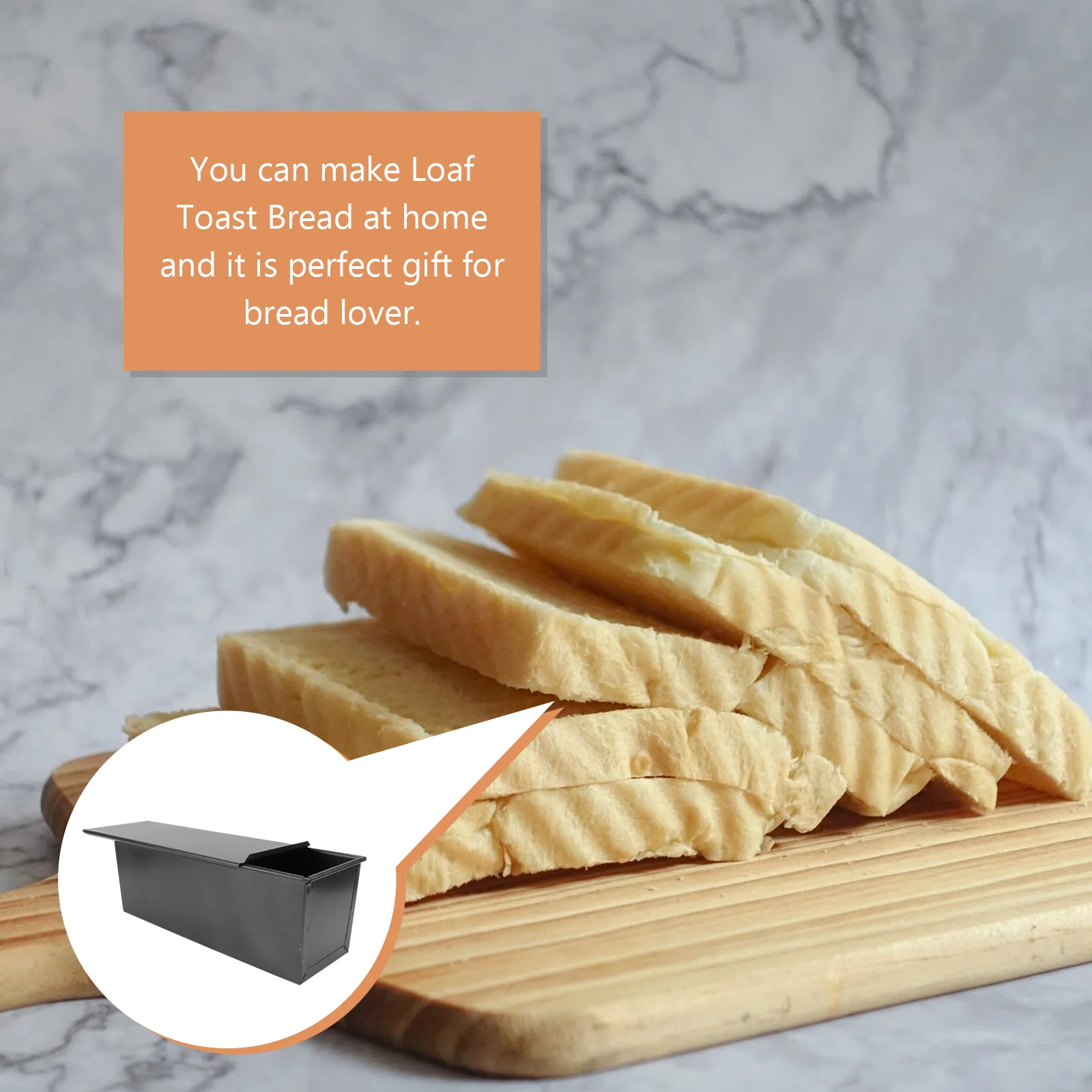 

Bread Pan Loaf Baking Toast Mold Panstin Bakeware Molds Tray Cover Cake Nonlid Box Stick Pullman Steel Rectangular Metal