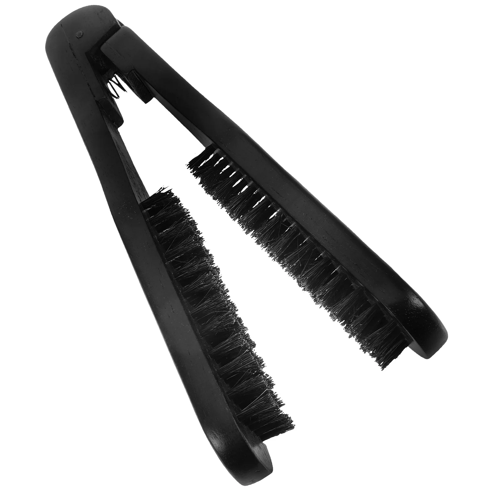 

Straightening Comb Clamp Hair Styling Combs Double Sided Straightener Solid Wood Hairdressing Brush Bristle