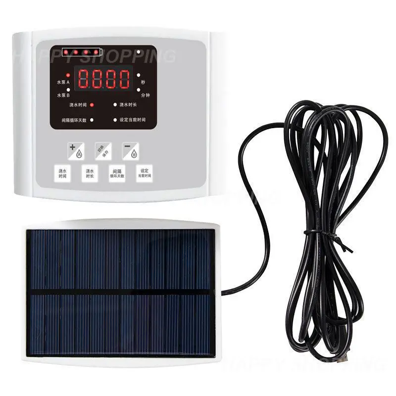 Garden Drip Irrigation Device Solar Built-in Lithium Ion Battery Solar Panel Solar Intelligent Watering Usb Charging Automatic