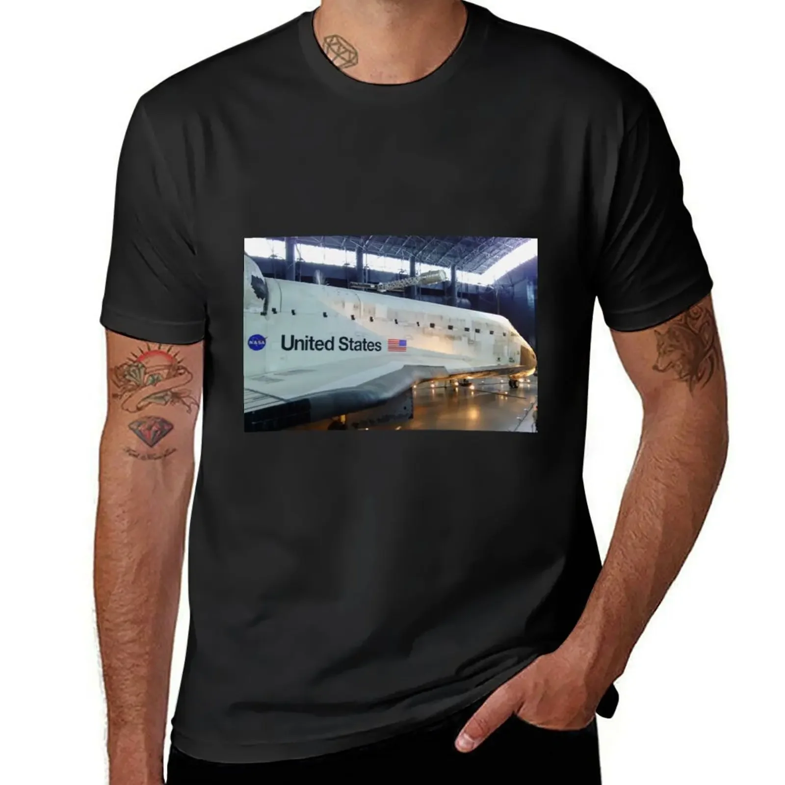 Футболка с изображением космического шаттбола фотомайки Smithsonian Space Amex летний топ