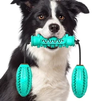 dog toys teeth cleaning chew rubber dog training toy soft rubber dog toy dog molar ball with food leaking dog pet products