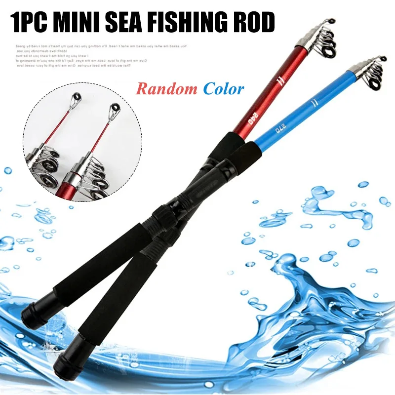 

1.8m 2.1m Shore Casting Fishing Rod Spinning Telescopic Sea Pole Mini Portable Fishing Tackle For Travel Saltwater Freshwater