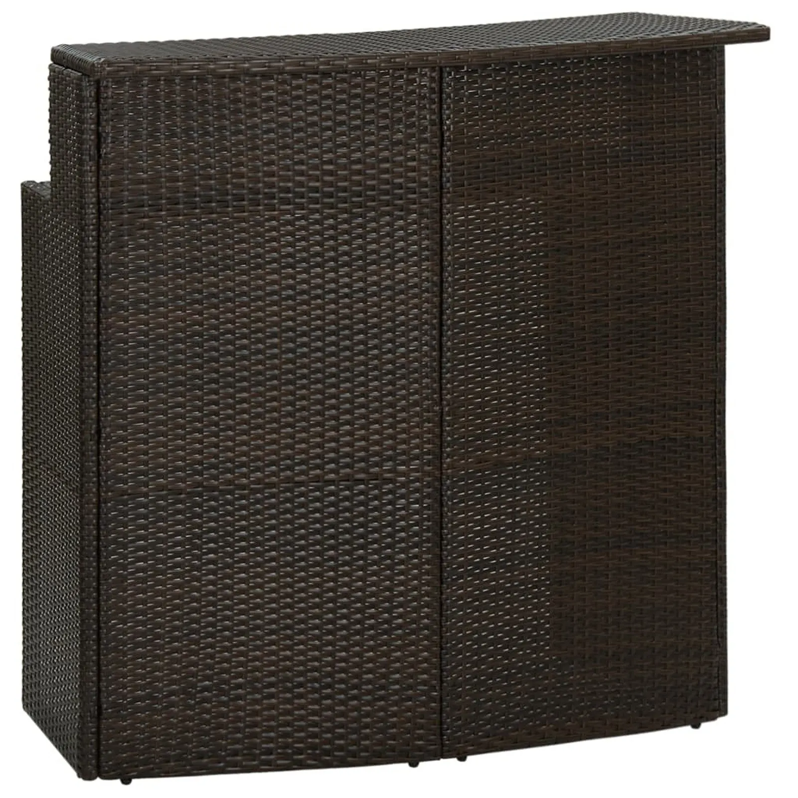 

Garden Bar Table Brown 47.2"x21.7"x43.3" Poly Rattan