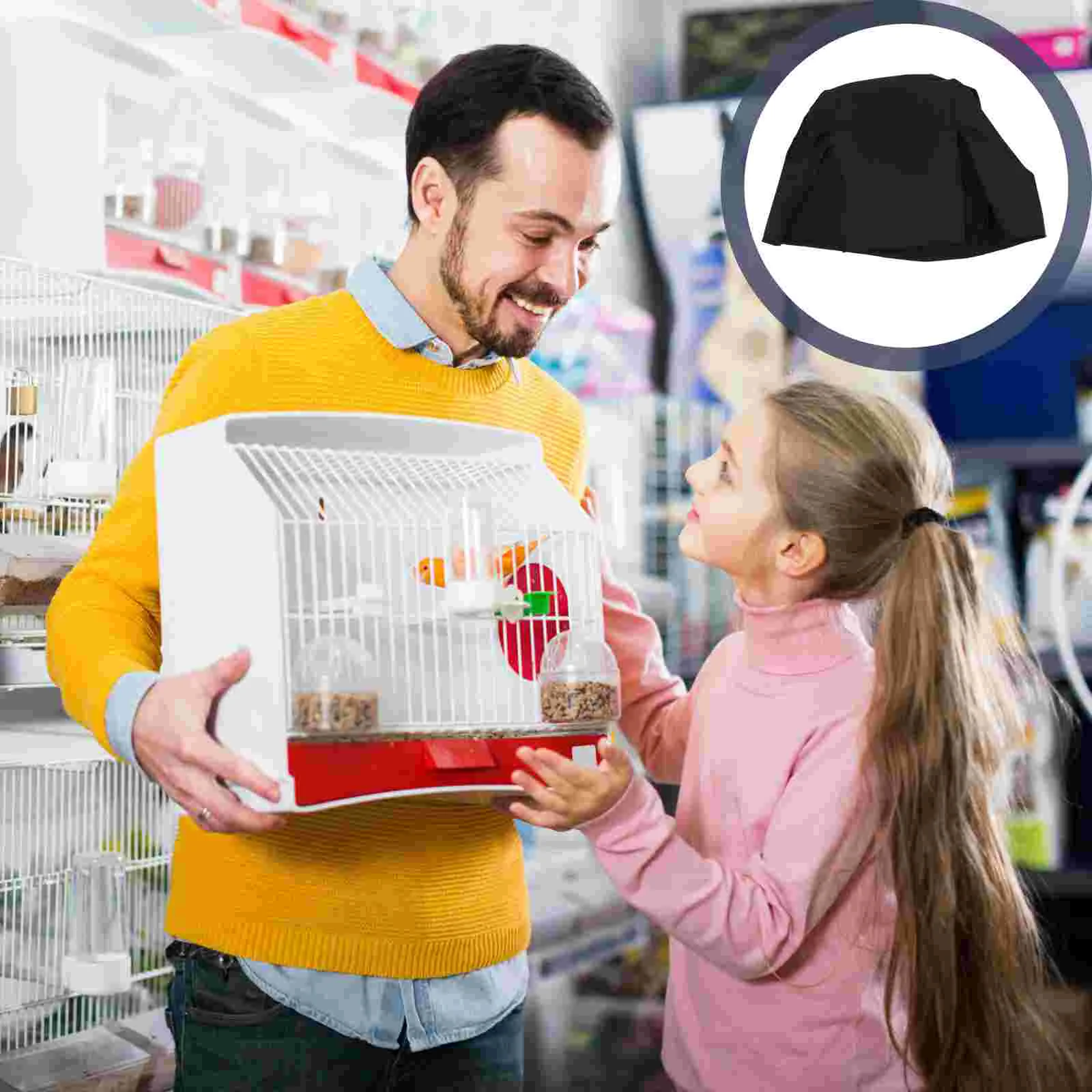 

1 шт. чехол с защитой от холода, теплый зимний утолщенный чехол для птичьей клетки, протектор для очков, светонепроницаемая ткань