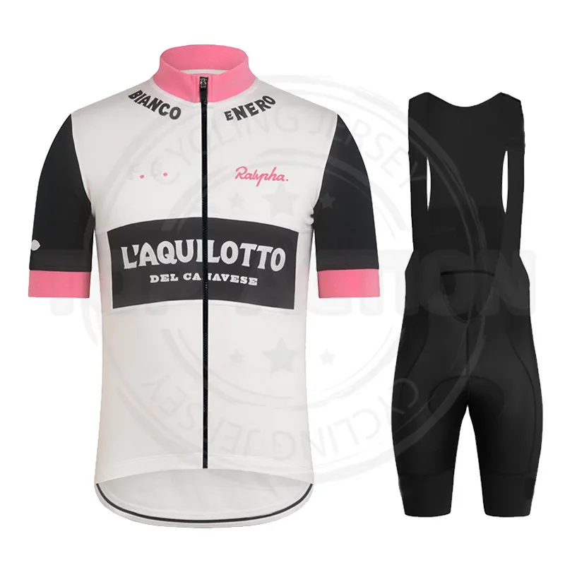 

Ralvpha Men Cycling Jersey Set Bib Shorts Set 2022 Summer Mountain Bike Bicycle Suit Anti-UV Bicycle Team Racing Uniform Clothes