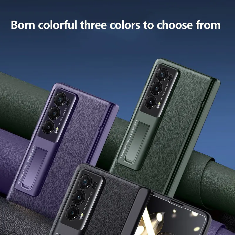 Кожаный чехол-книжка для телефона Honor Magic V2 V 2 PC Hard Full Protector противоударный чехол с